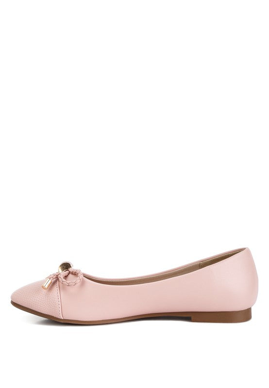 Rag Company blush pink ballet flats featuring a bow detail dressy flats with bow for summer