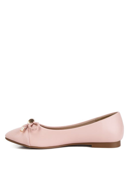 Rag Company blush pink ballet flats featuring a bow detail dressy flats with bow for summer
