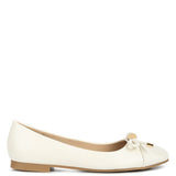 Rag Company ballet flats dressy flats with bow for summer in white with low heel