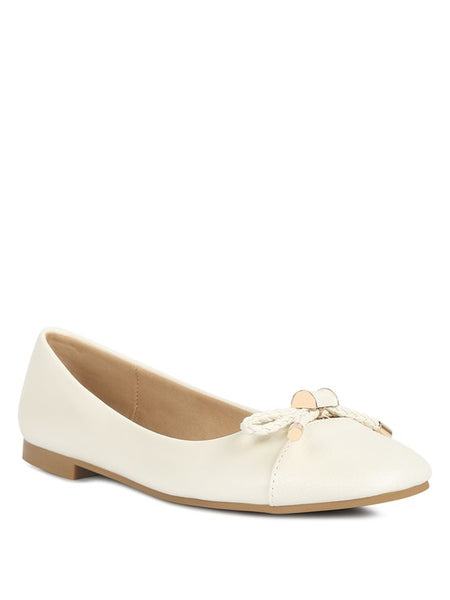 Rag Company white ballet flats dressy flats with bow for summer featuring a low heel and decorative bow