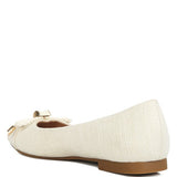 Rag Company cream ballet flats featuring a bow detail dressy flats with bow for summer style