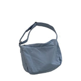 Babe Beachwaer Large Nylon Messenger Bag in blue with adjustable shoulder strap