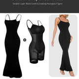 Trendsi shapewear maxi dress for women with built-in waist control and hourglass figure enhancement