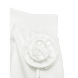 Classy White Floral High-waist Shorts - Beach Babes Beachwear - Fort Lauderdale