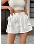 Classy White Floral High-waist Shorts - Beach Babes Beachwear - Fort Lauderdale