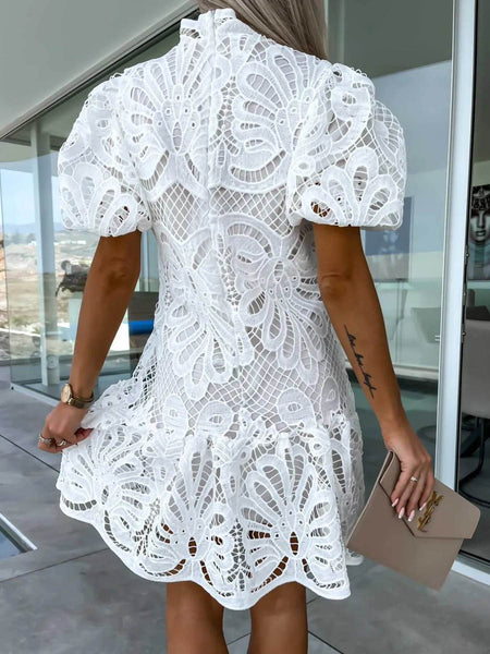 Adorable Midi Dress Flutter Shoulder - Beach Babes Beachwear - Fort Lauderdale