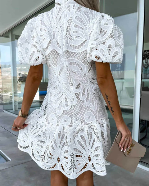 Adorable Midi Dress Flutter Shoulder - Beach Babes Beachwear - Fort Lauderdale