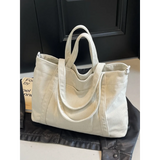 Babe Beachwaer lightweight Ladies duffle bag in cream corduroy with multiple handles