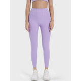Trendsi women's active leggings with pockets in lavender high waist design