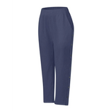 Babe Beachwear women's casual white vacation pants with side buttons and elastic waistband