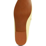 Sole view of Babe Beachwear women's horsebit loafers showing brown rubber sole and heel grip