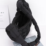 Black Babe Beachwear women's puffer hobo bag with padded strap and spacious interior