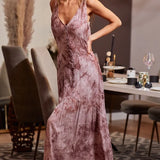 Trendsi women's resort wear dress in mauve sleeveless maxi style with button front and flowy fit