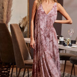 Trendsi women's resort wear dress in pink maxi style with buttons and sleeveless design