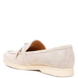 Rag Company women's suede loafers in beige with soft texture and comfortable sole