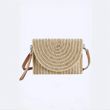 Babe Beachwear woven straw bag with leather strap perfect for resort wear accessories for women