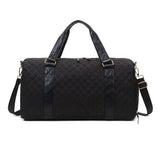 Babe Beachwaer black quilted Zahra carry on overnight bag with handles and adjustable shoulder strap