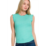 front Stylish Slimming Tank Top | Affordable Beach Fashion 2025 - Beach Babes Beachwear - Fort Lauderdale