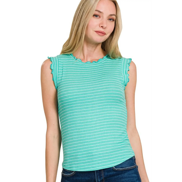 front Stylish Slimming Tank Top | Affordable Beach Fashion 2025 - Beach Babes Beachwear - Fort Lauderdale